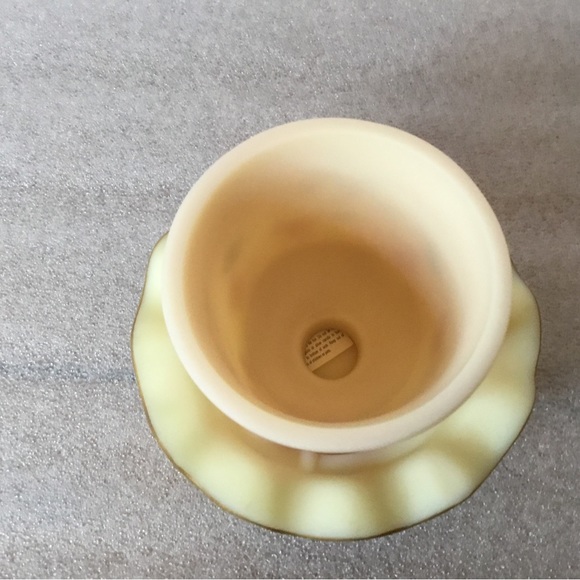 Fenton Pink Burmese Hand Painted Fairy Lamp Signed - Picture 4 of 7